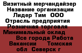 Визитный мерчандайзер › Название организации ­ Лидер Тим, ООО › Отрасль предприятия ­ Розничная торговля › Минимальный оклад ­ 15 000 - Все города Работа » Вакансии   . Томская обл.,Северск г.